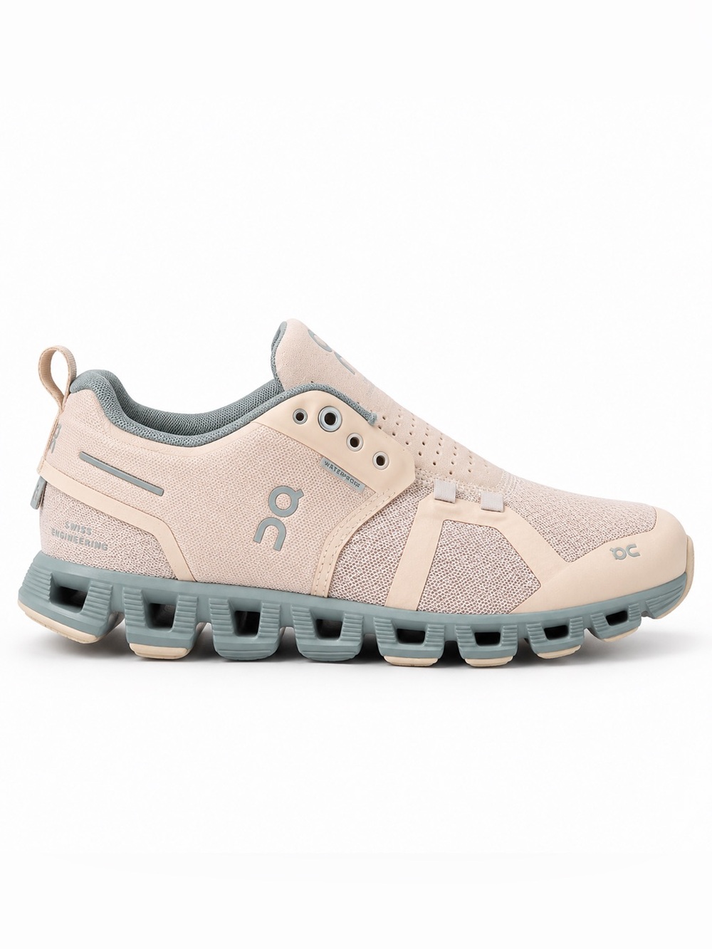 On Cloud Cloudflyer Waterproof Women 8 Rose Pink Grey Running Shoes